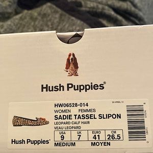 Hush Puppies leopard loafers with tassel